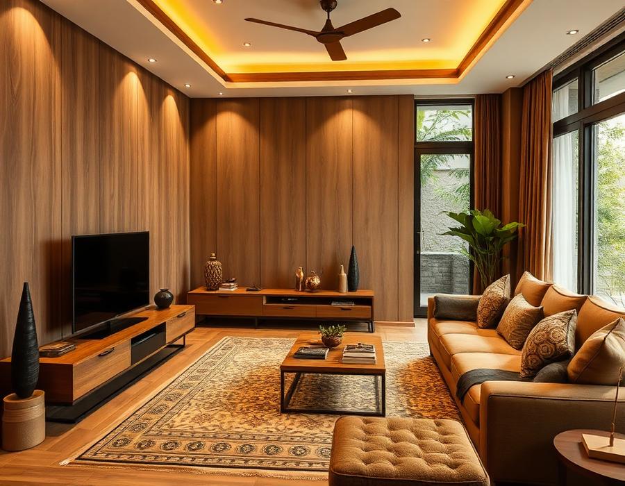 Curated lounge interior